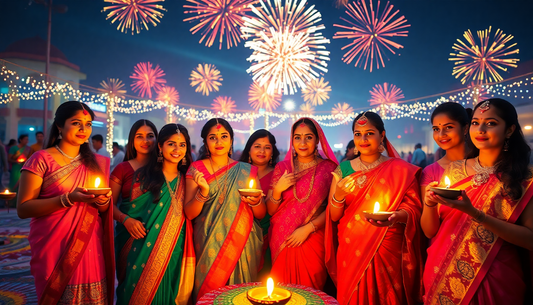 Embrace the Vibrant Elegance of Ethnic Wear this Tehwar with Silae
