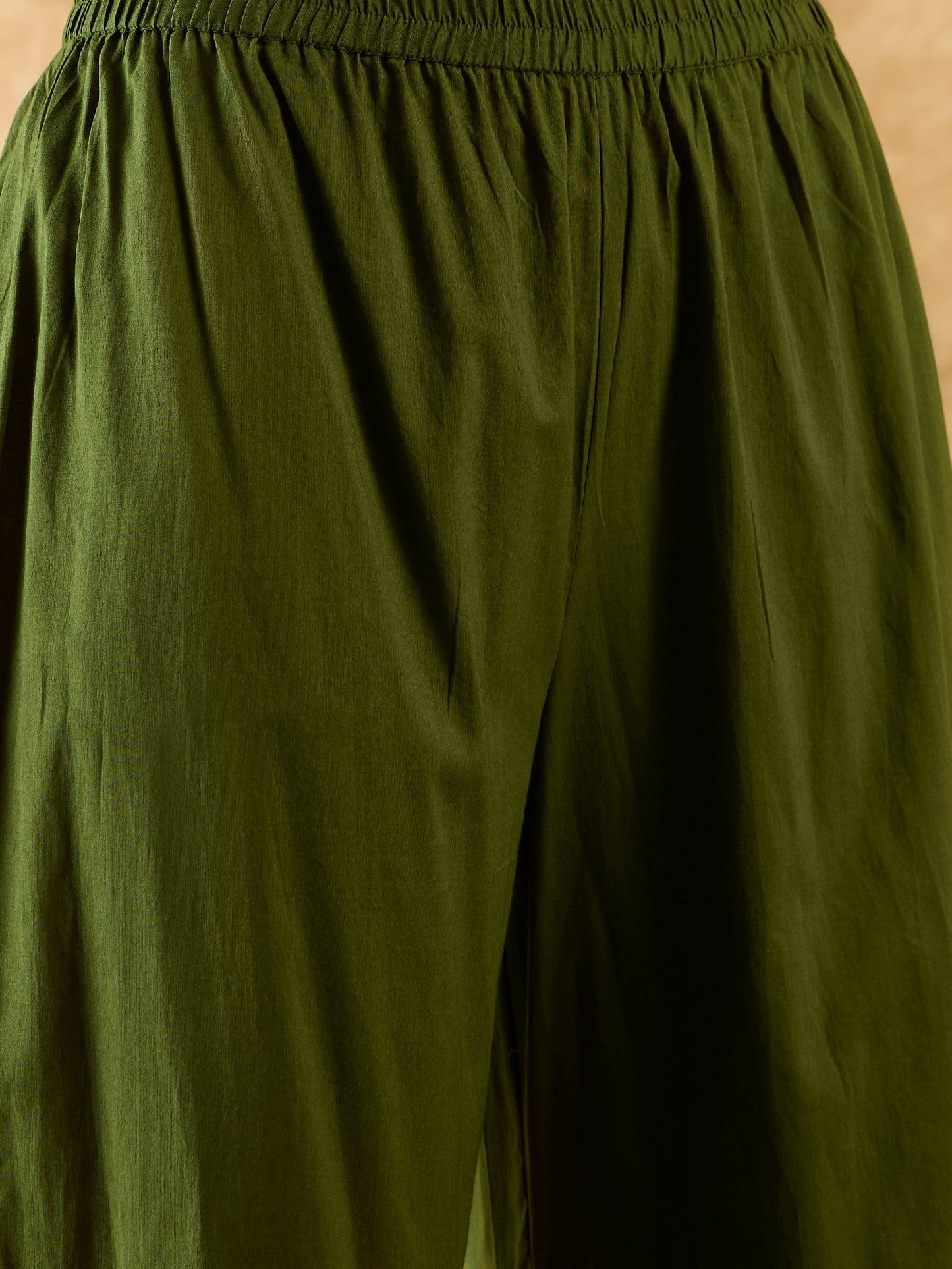 Indo Era Green Printed Straight Kurta Sharara With Dupatta Set