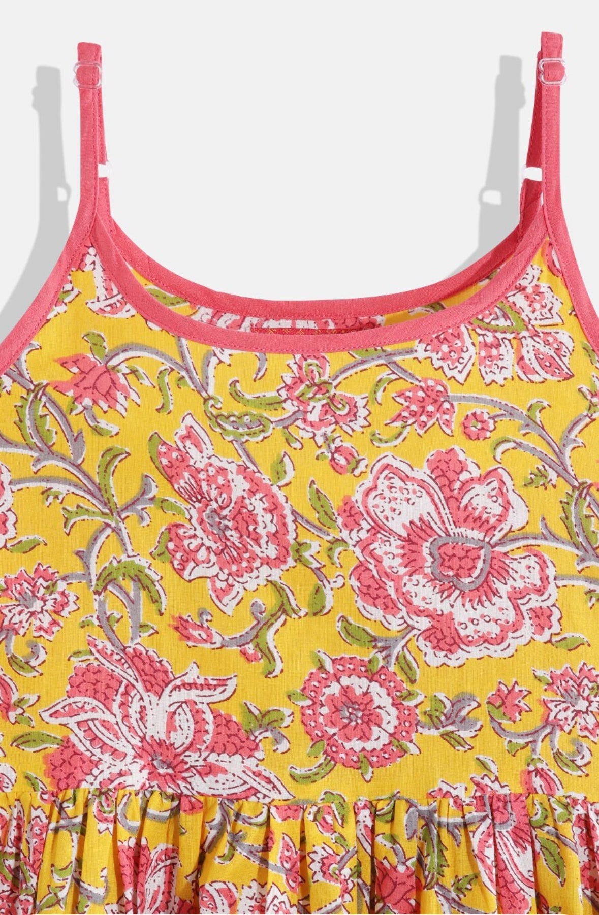 Floral Print A-Line Cotton Dress Indo-Silae