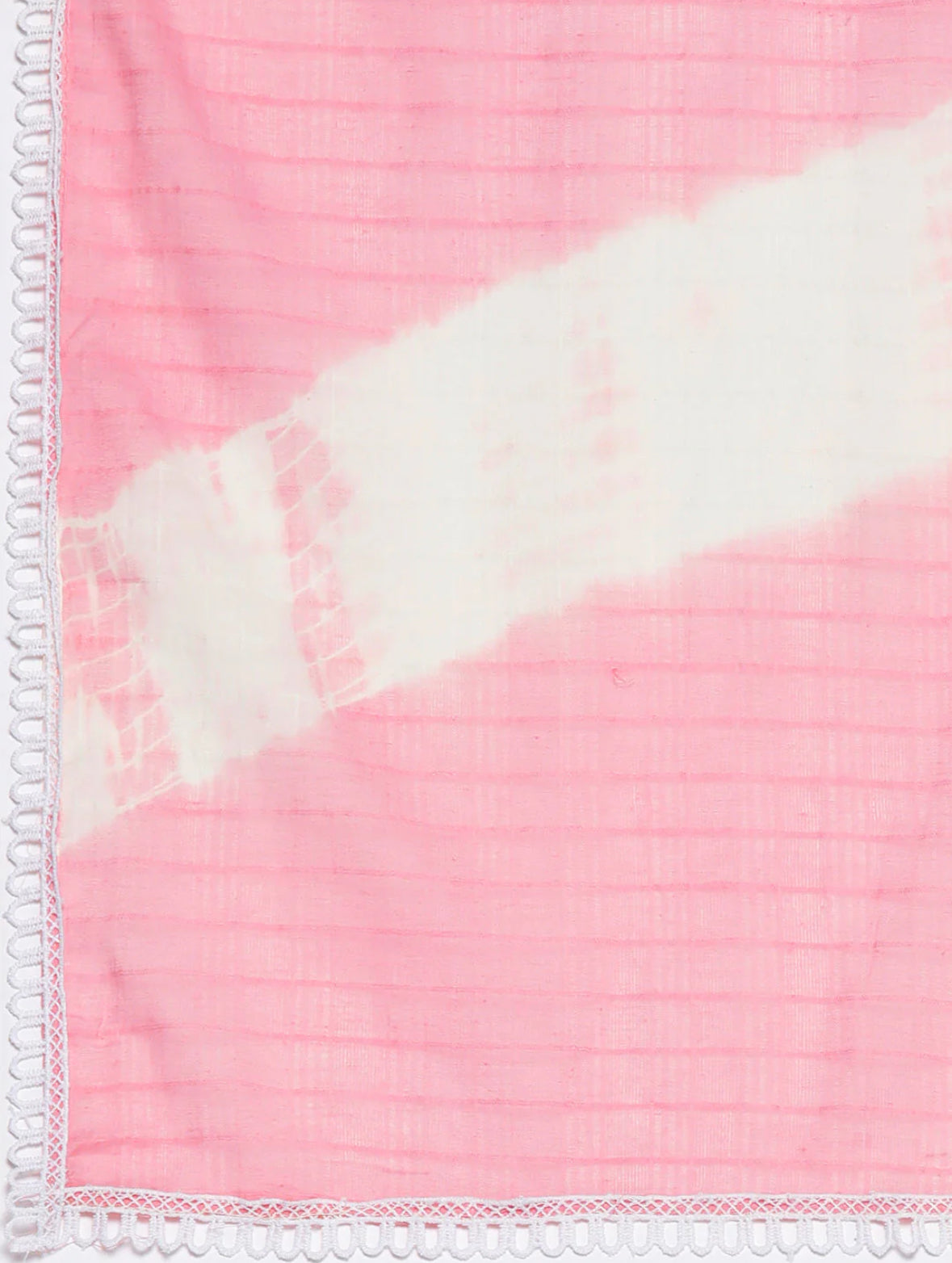 Pink Embroidered A-Line Kurta Trousers With Dupatta Set Indo-Silae