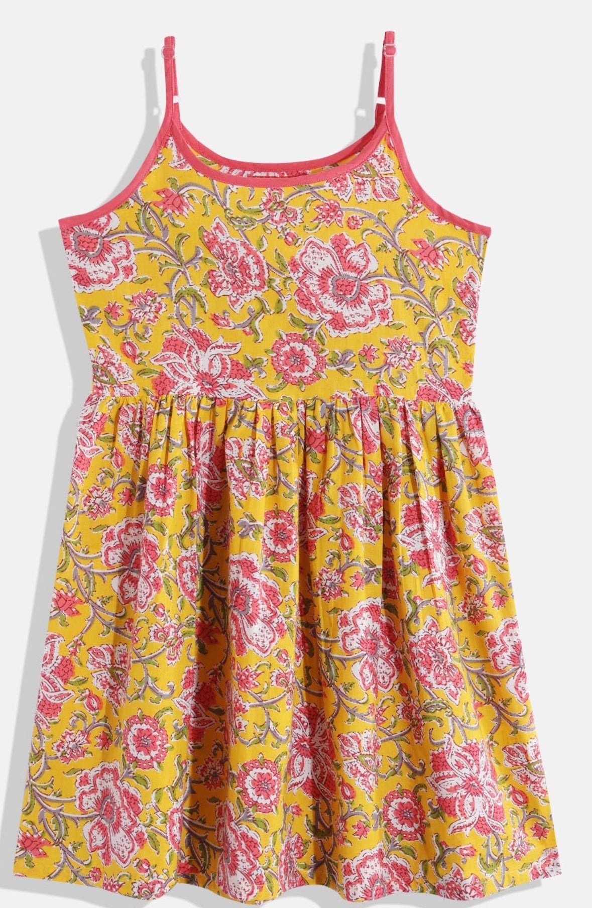 Floral Print A-Line Cotton Dress Indo-Silae