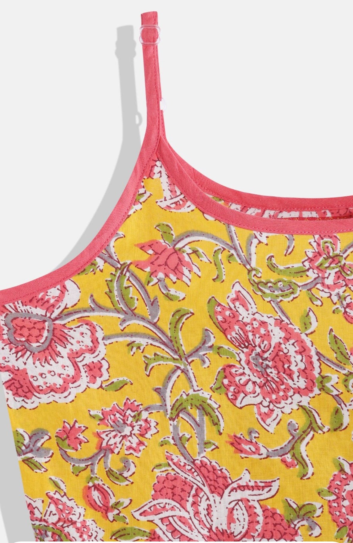 Floral Print A-Line Cotton Dress Indo-Silae