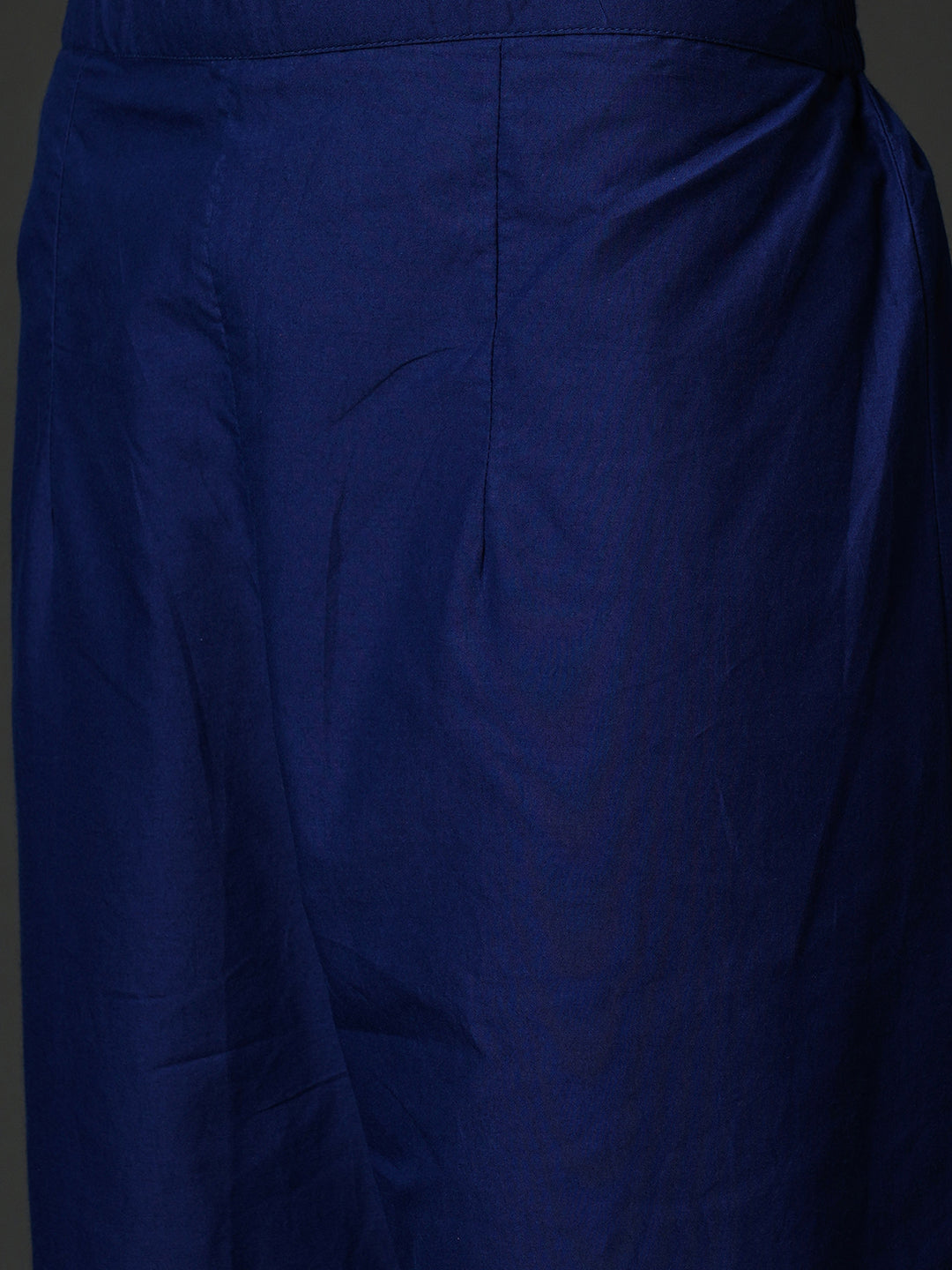 Indo Era Blue Ethnic Motifs Printed Gotta Patti Pure Cotton Kurta with Palazzos & Dupatta