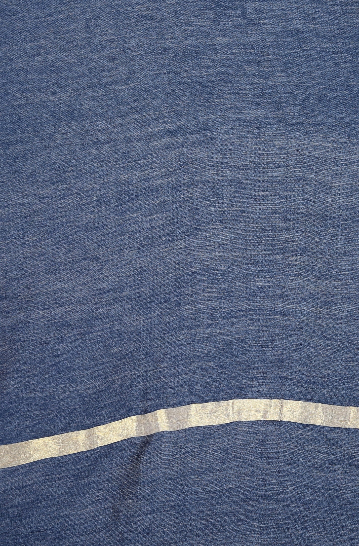 Blue Poly Muslin Embroidered Kurta With Palazzo And Dupatta Silae