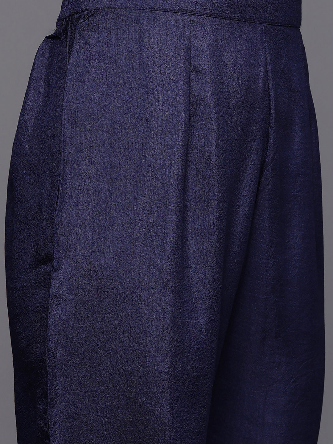 Indo Era Blue Tie & Dye Straight Kurta Trouser With Dupatta Set