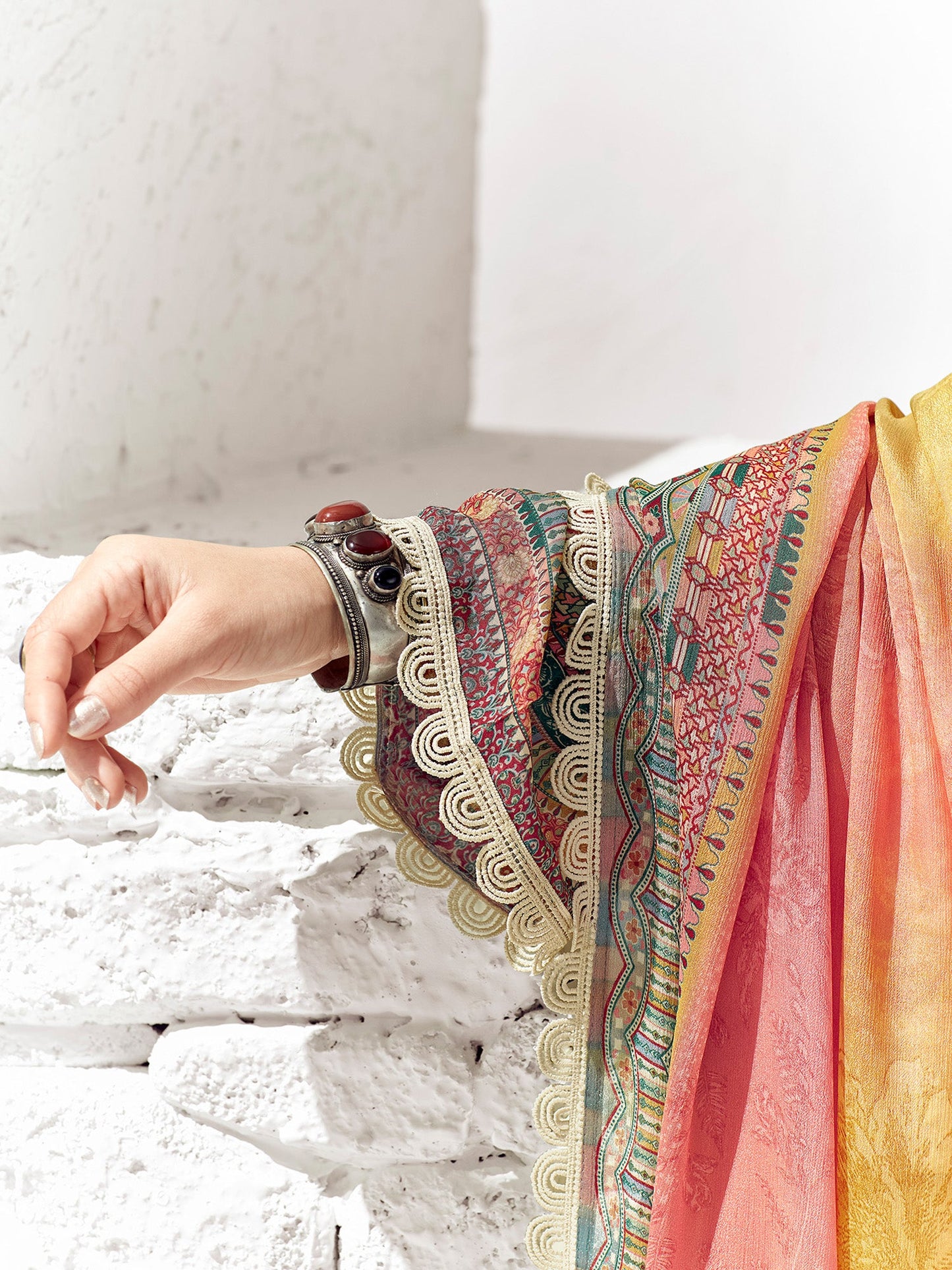 Multi Printed Straight Kurta Trousers set