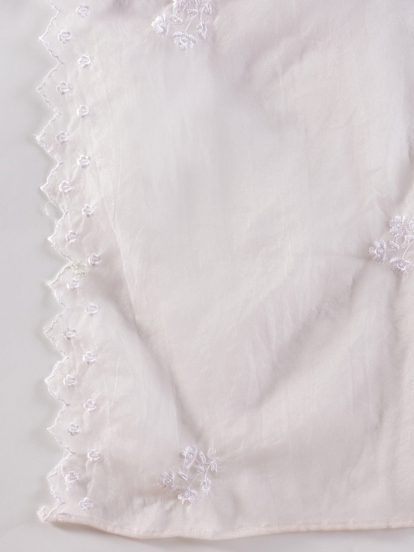 Indo Era Lavender Embroidered Straight Kurta Trousers With Dupatta set