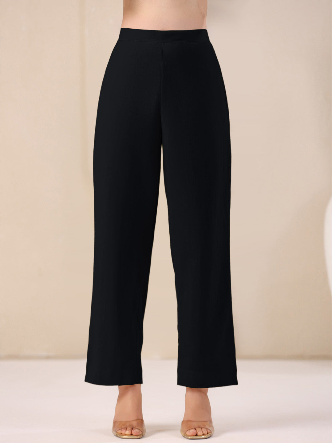 Black Cotton Solid A-line & Co-ord Set