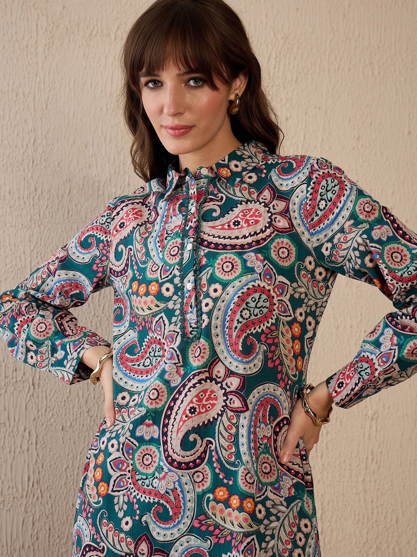 Multi Printed Straight Kurta Salwar  Set