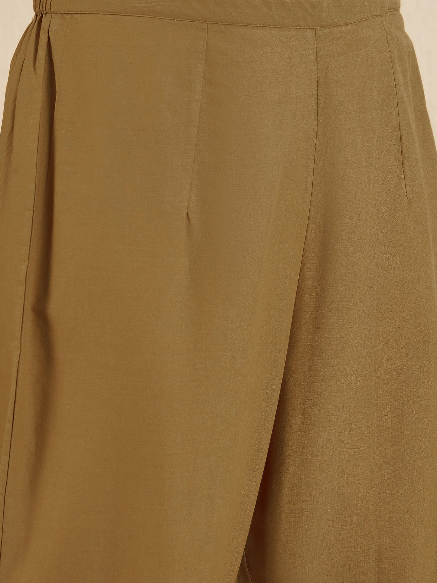 Indo Era Green Printed A-Line Kurta Trousers With Dupatta Set