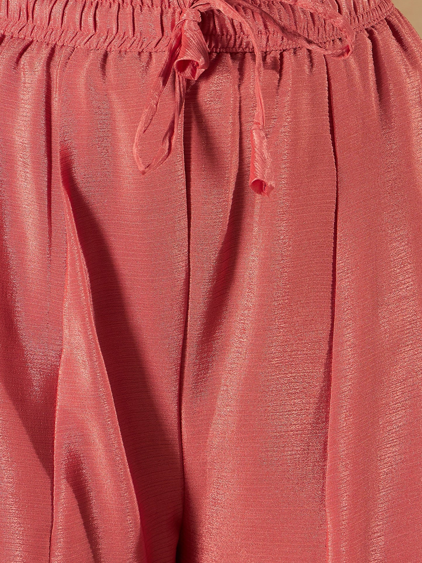 Multi Embroidered A-Line Kurta Palazzos With Dupatta set