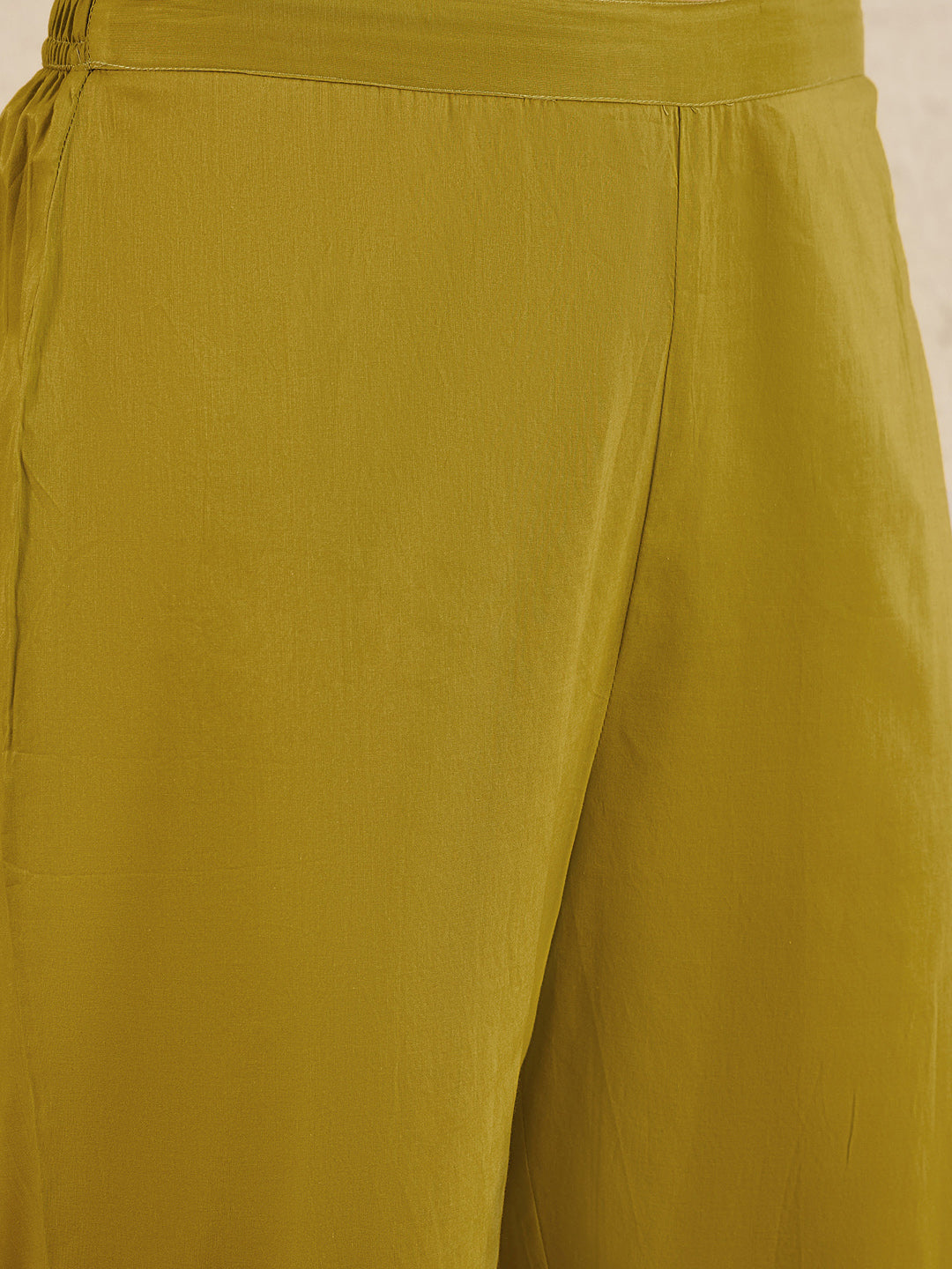 Indo Era Green Embroidered A-Line Kurta Trousers With Dupatta set