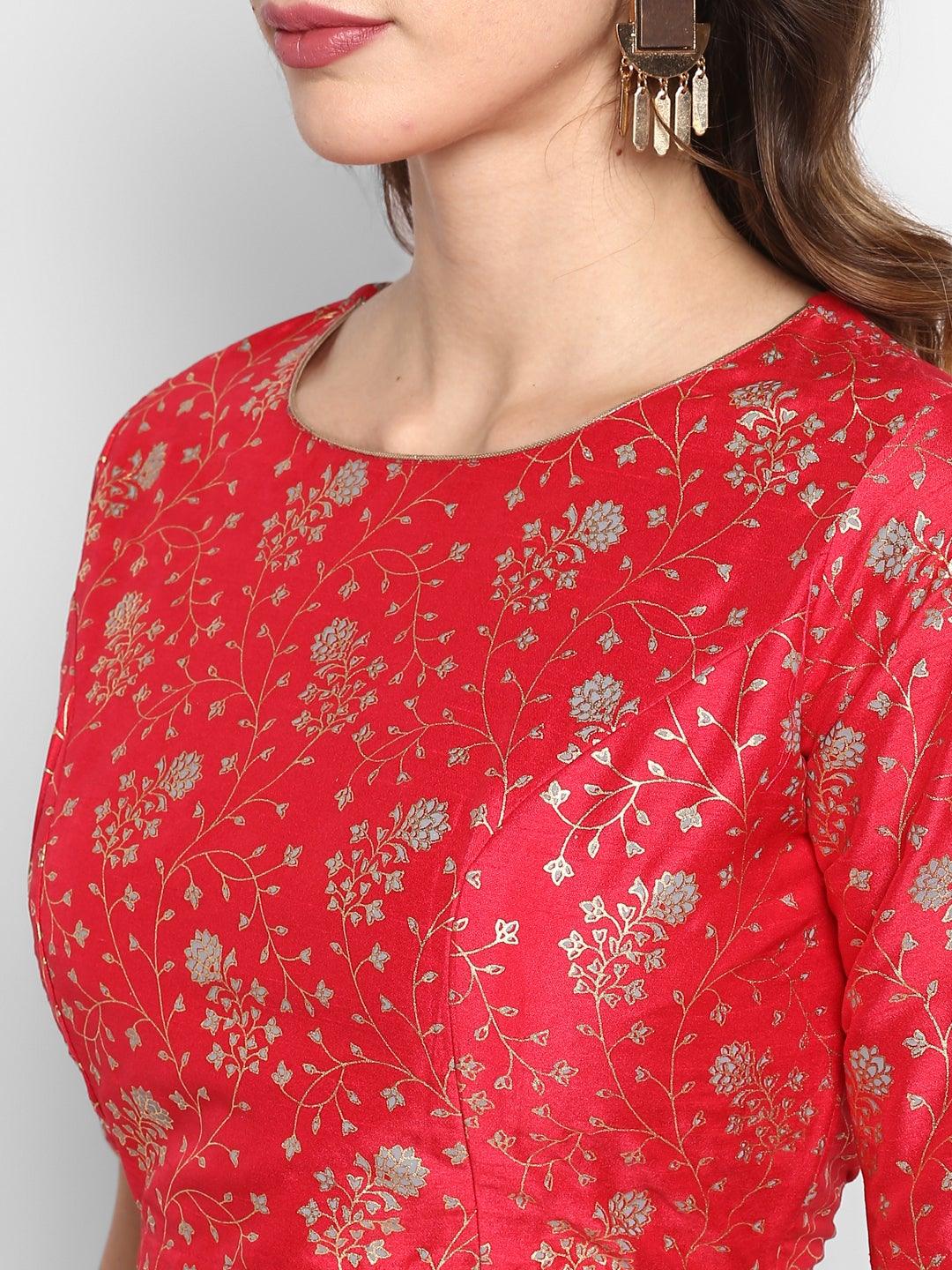 Pink Poly Silk Gold Print Lehenga Choli With Dupatta