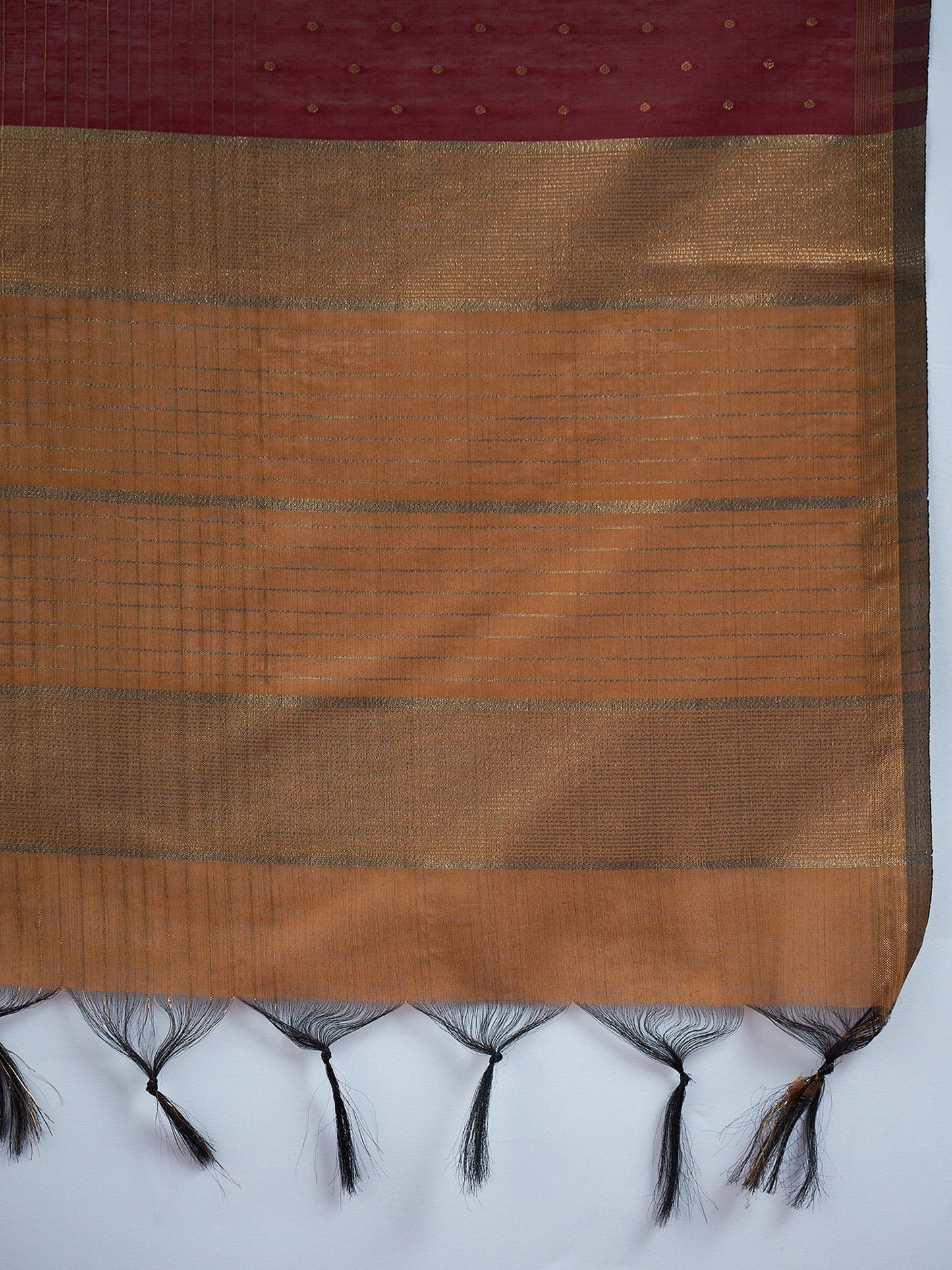 Maroon Woven Design Straight Kurta Trousers With Dupatta set