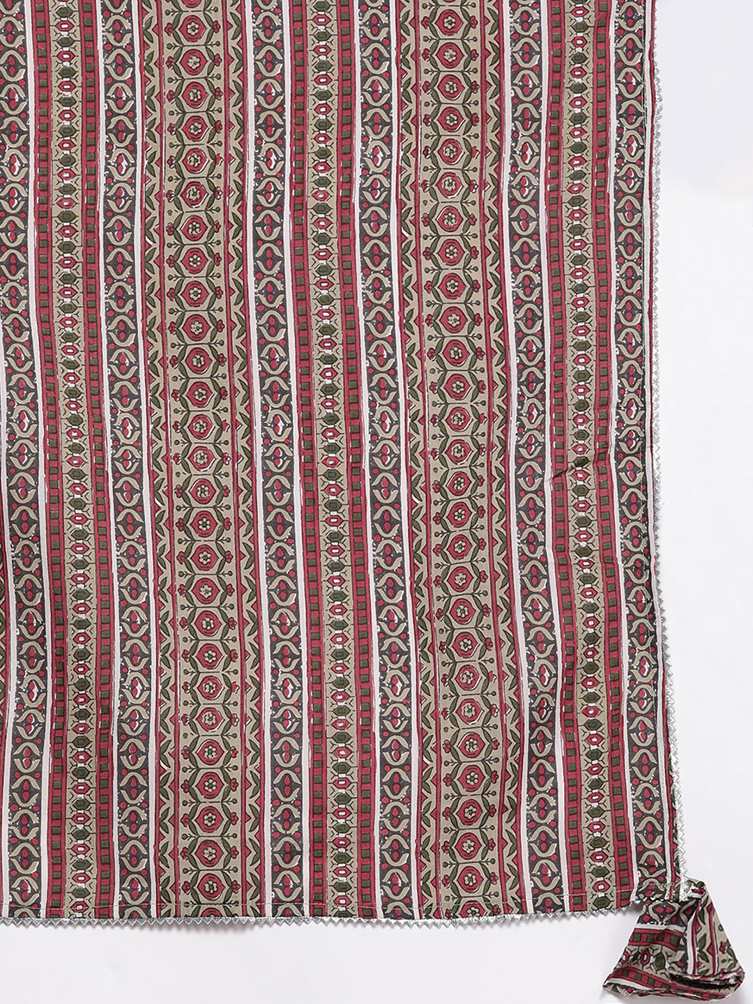 Indo Era Green Solid Straight Kurta Palazzo With Dupatta Set