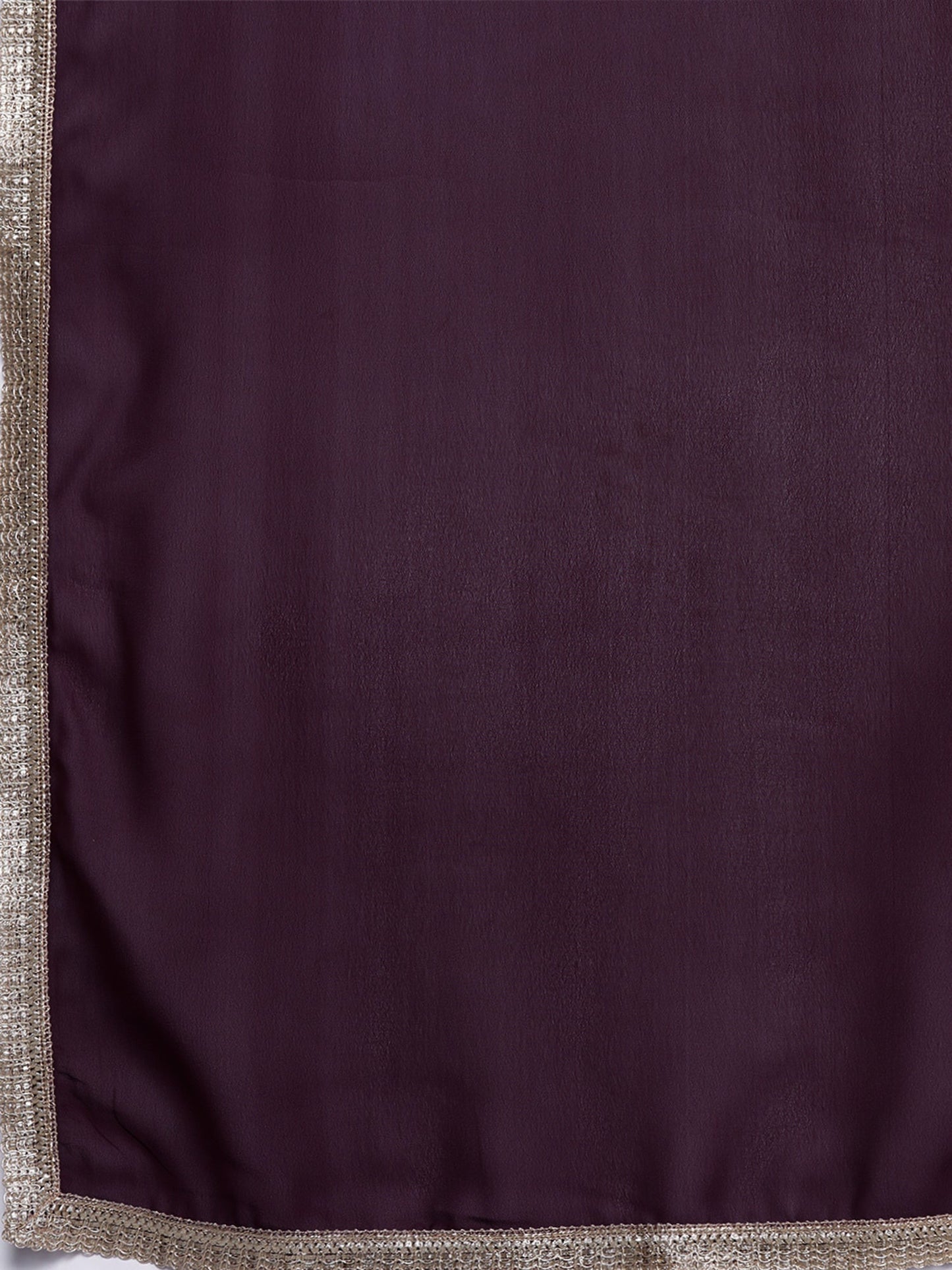 Indo Era Burgundy Embroidered Straight Kurta Sharara With Dupatta set