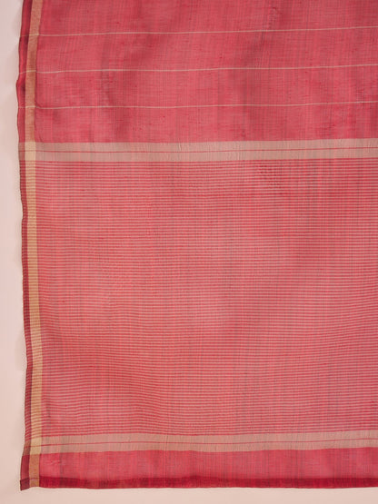 Maroon Yoke Design Straight Kurta Palazzos With Dupatta Set