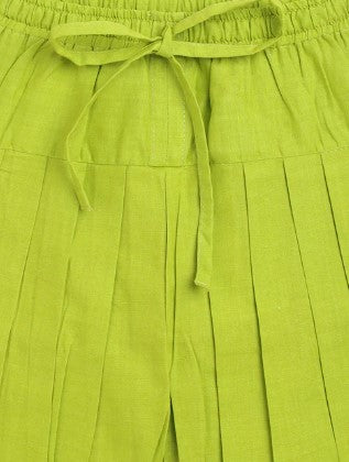 Baby Bandhani Angrakha Ethnic Set - Green